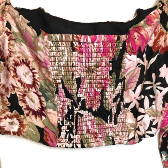 Anthropologie Floral Corset Crop Top - Picture 6 of 10